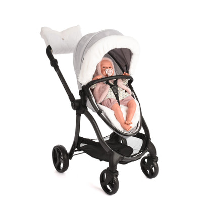 NEW EGG® DOLLS PRAM - HOUNDSTOOTH SILVER
