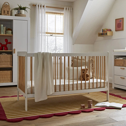 Nola Signature 3 Piece Nursery Furniture Set - White & Natural