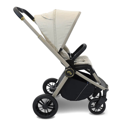 My Babiie MB450i 3-in-1 Travel System with Rotating Car Seat + Base - Ivory