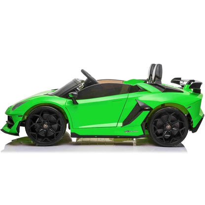 Kids Lamborghini 2 Seater Drift Car SVJ 24V Aventador - Green