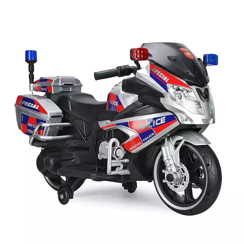 Ride On Electric Police Bike 12v with Loud Speaker