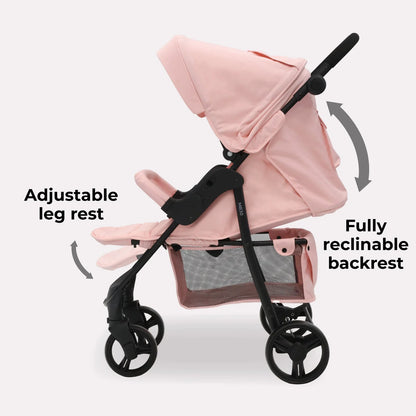 My Babiie MB30 Plus Pushchair - Pink Leopard