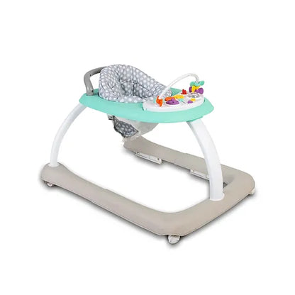 Baby Go Round Kiddo Walker and Push Along Combined - Grey