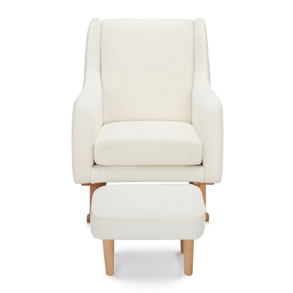 Babymore Ida Nursing Chair with Footstool – Bouclé