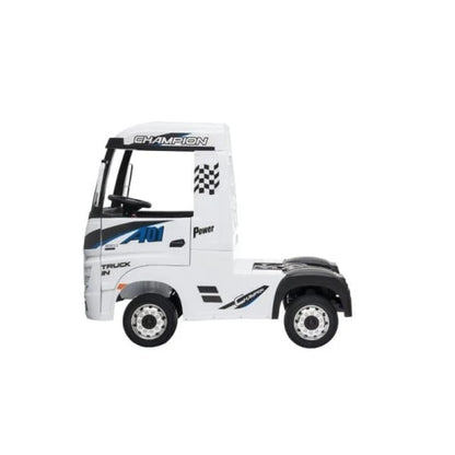 Kids Mercedes Actros Lorry 24v Electric Ride-on Truck with Trailer - White