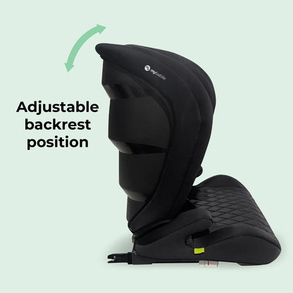 My Babiie MBCS23 i-Size (100-150cm) High Back Booster Car Seat - Quilted Black