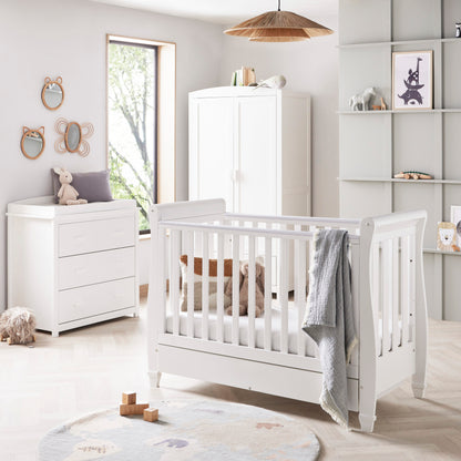 Eva 3 Piece Nursery Furniture Set – White