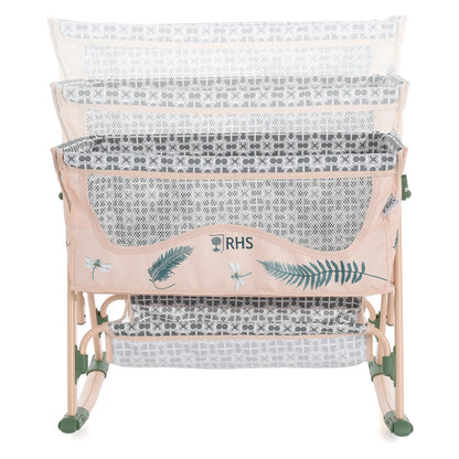 Roma RHS Bedside Crib - Fern