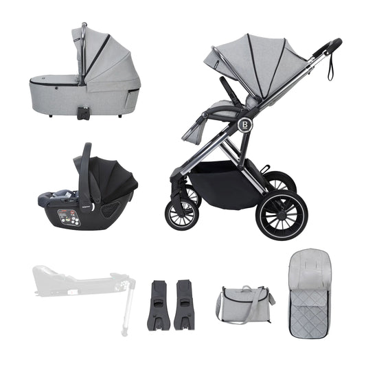 Babymore Chia Travel System - Pearly Grey