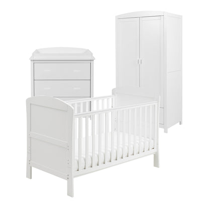 Aston 3 Piece Nursery Furniture Set – White