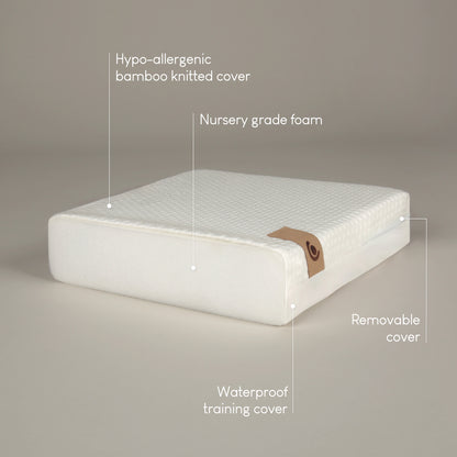 Lullaby Hypo-Allergenic Bamboo Foam Cot Bed Mattress 140 x 70cm