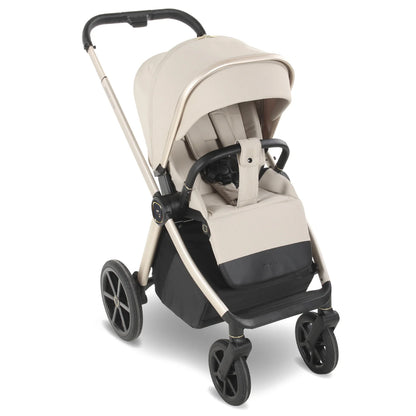 My Babiie MB450 LUXE 3-in-1 Travel System with Rotating Car Seat + Base - Feather