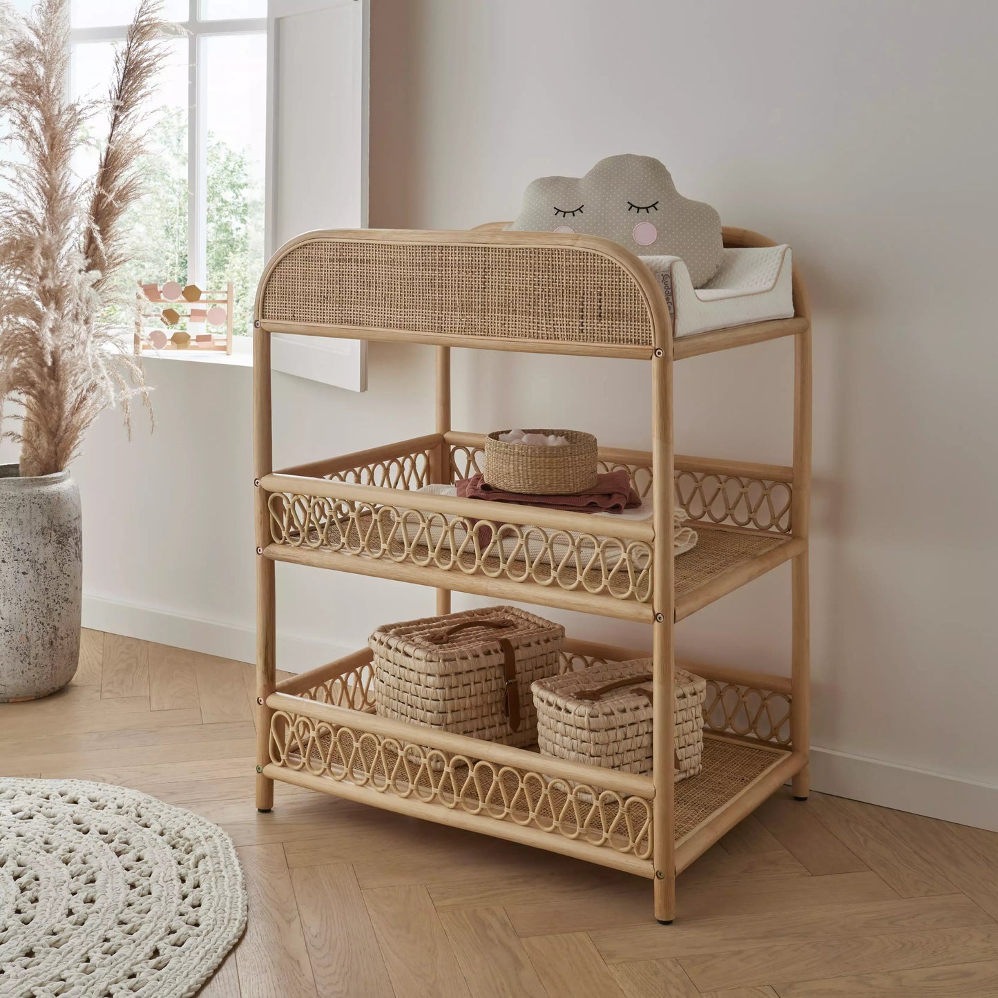 Aria 3 Piece Nursery Furniture Set - Rattan