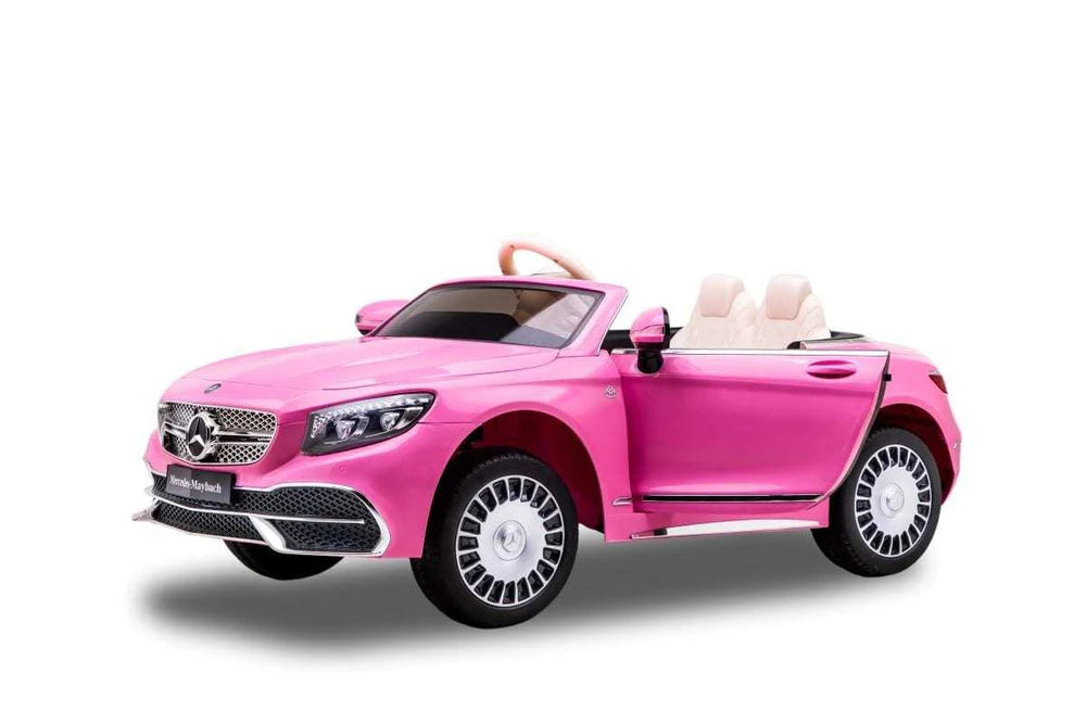 Kids Mercedes Maybach S650 12v Electric Ride-on Car with Parent Remote - Pink