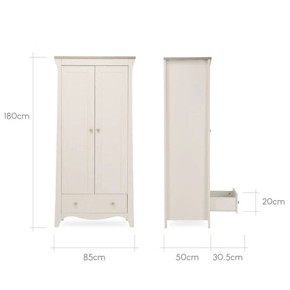 Clara 3 Piece Nursery Furniture Set - Cashmere & Ash