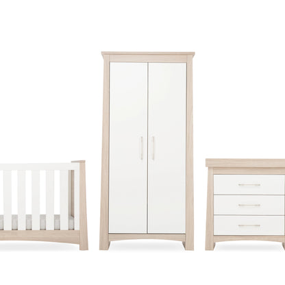 Lana 3 Piece Nursery Furniture Set - Ash & White