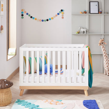 Babymore Mona Mini 3 Piece Universal Nursery Furniture Set – White