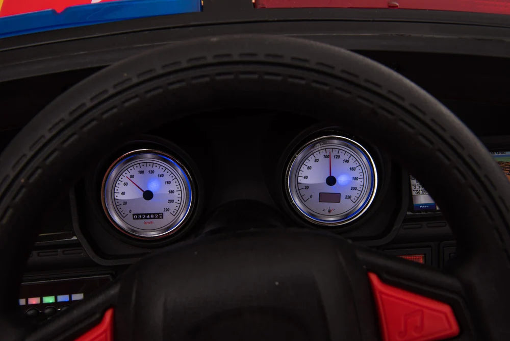 Kids Ride on Fire Truck 12v with Parental Remote Flashing Lights and Siren