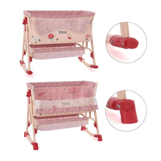 Roma RHS Bedside Crib - Flora
