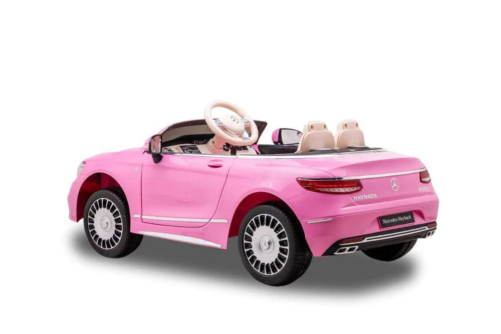 Kids Mercedes Maybach S650 12v Electric Ride-on Car with Parent Remote - Pink