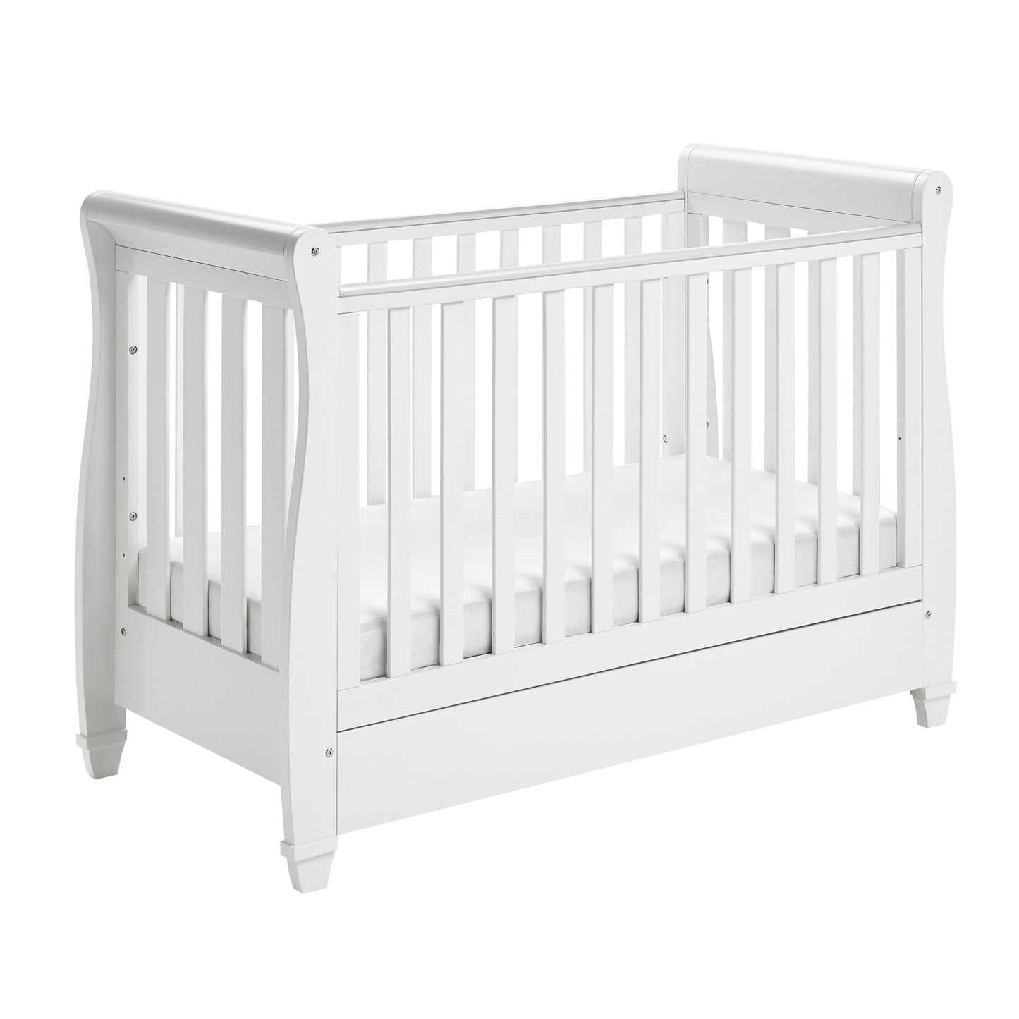 Babymore Eva Sleigh Drop Side Cot Bed