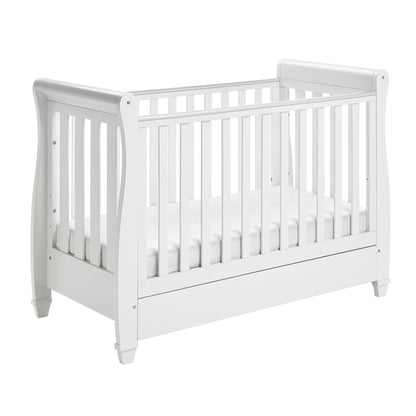Babymore Eva Sleigh Drop Side Cot Bed