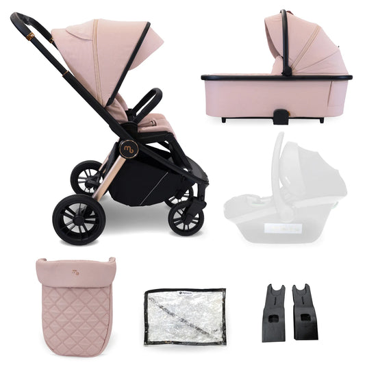My Babiie MB450 2-in-1 Pushchair & Carrycot - Pastel Pink