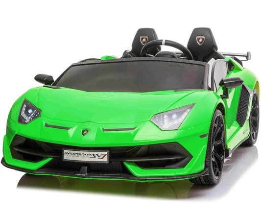 Kids Lamborghini 2 Seater Drift Car SVJ 24V Aventador - Green