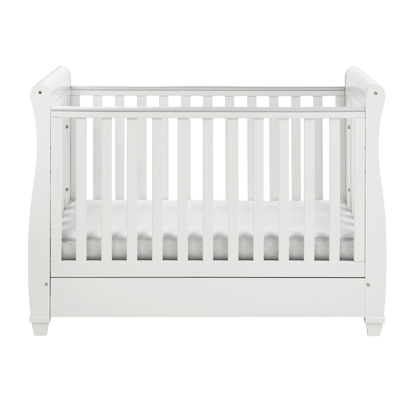 Babymore Eva Sleigh Drop Side Cot Bed