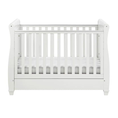 Babymore Eva Sleigh Drop Side Cot Bed
