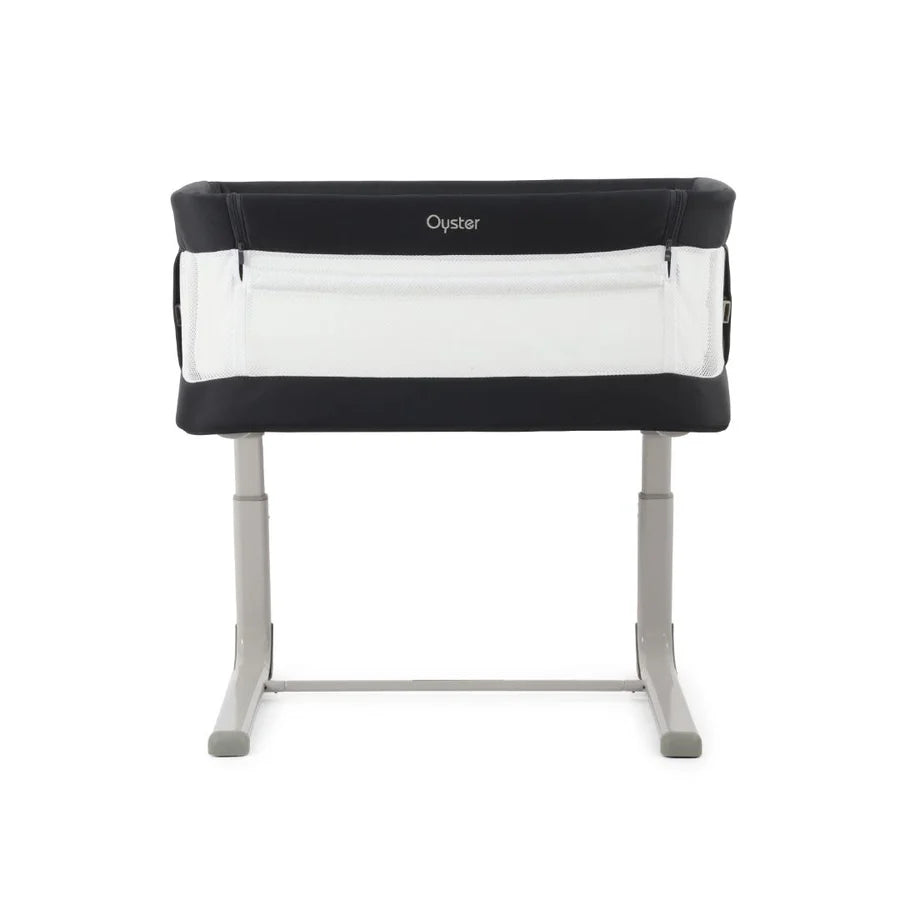 Oyster Wiggle Crib Co-Sleeper - Carbonite