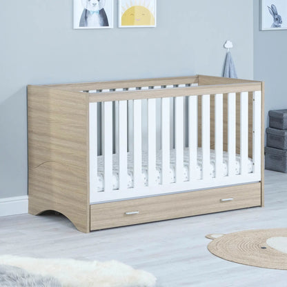 Babymore Veni Cot Bed With Drawer