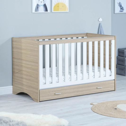Babymore Veni Cot Bed With Drawer
