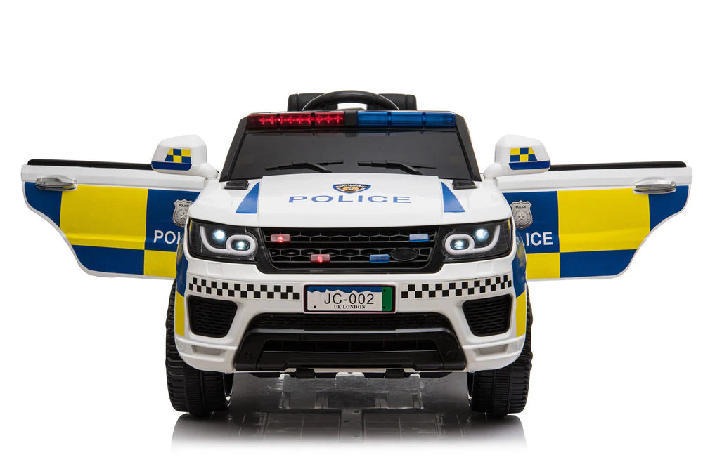 Kids Police 4×4 SUV 12v Electric Ride-on Car with Leather Seat