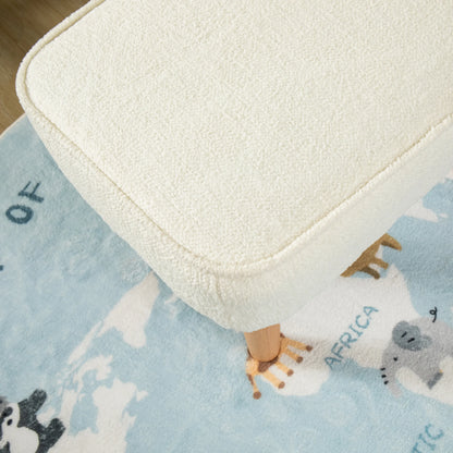 Babymore Ida Nursing Chair with Footstool – Bouclé