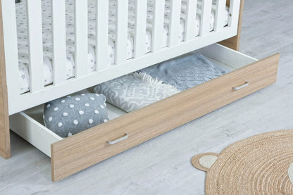 Babymore Veni Cot Bed With Drawer
