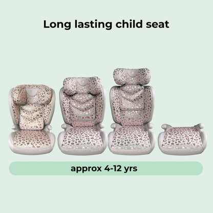 My Babiie MBCS23 High-Back Booster Lite R129 Car Seat - Blush Leopard