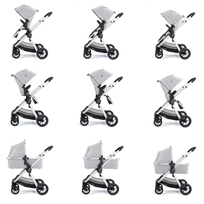 Babymore Memore V2 Travel System Pecan Car Seat – Silver