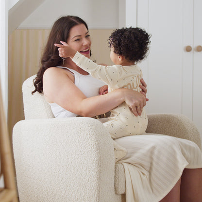 Etta Boucle Nursing Chair - Mushroom