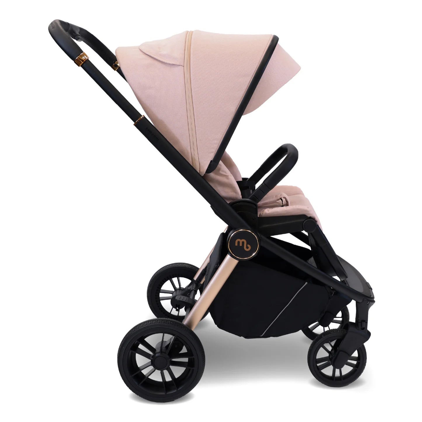 My Babiie MB450i 3-in-1 Travel System with Rotating Car Seat + Base - Pastel Pink