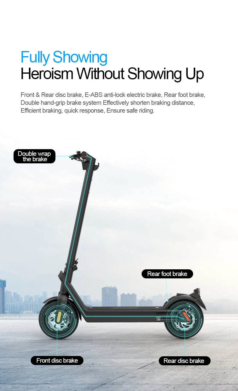 Neo Outlaw X9 Electric Scooter 70km Range 550w 48V 10" Tyre