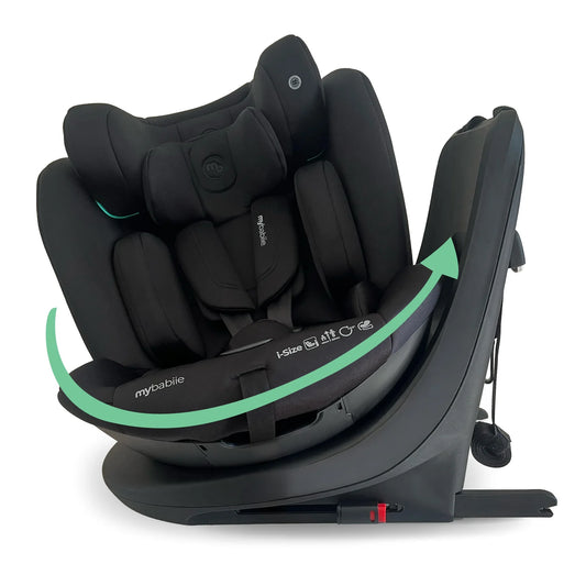 My Babiie MBCS300 Easy Spin R129 Car Seat with Top Tether - Black