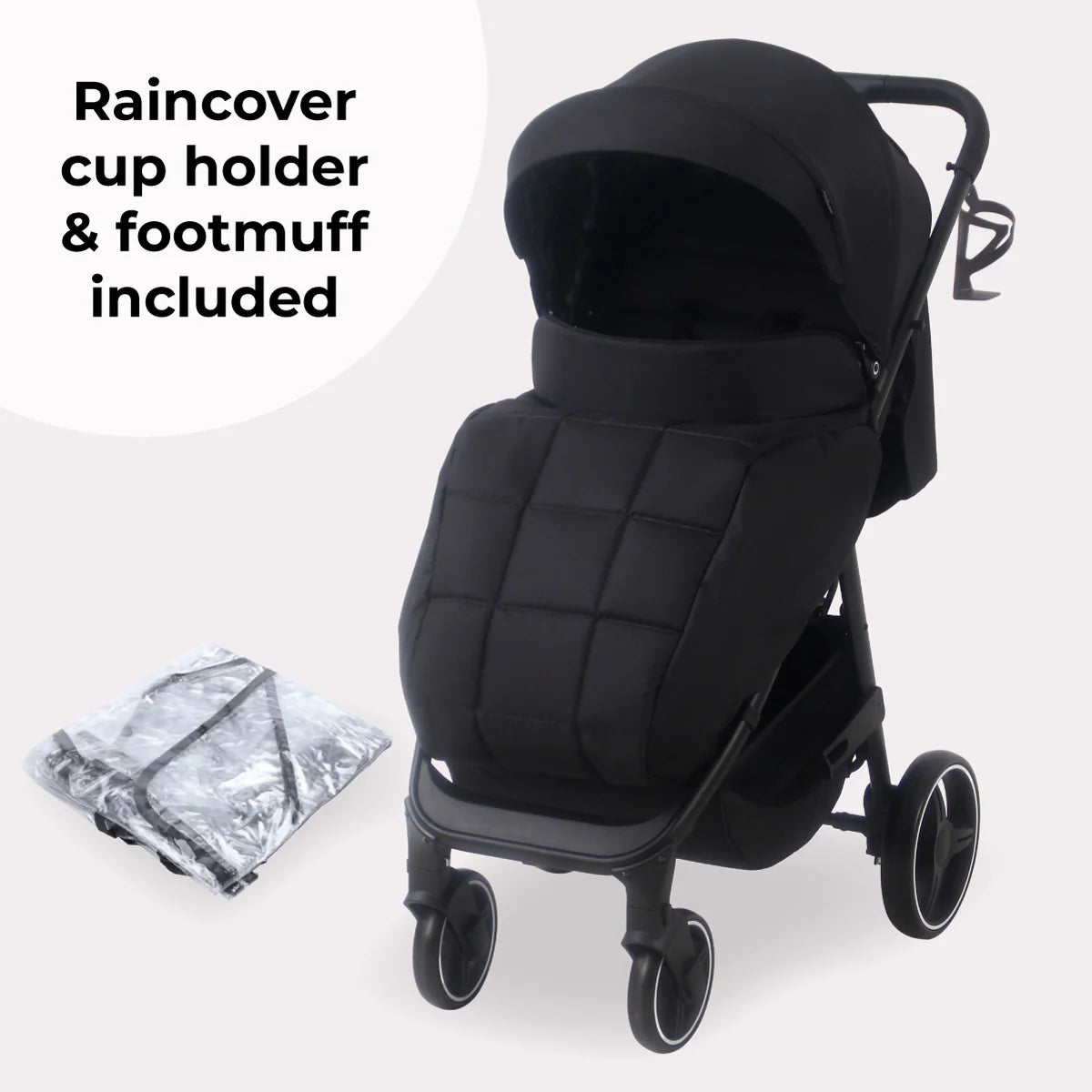 My Babiie MB160 Plus Pushchair - Black Leopard