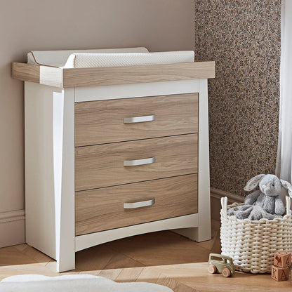 Ada 3 Piece Nursery Furniture Set - White & Ash