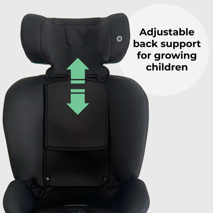 My Babiie MBCS300 Easy Spin R129 Car Seat with Top Tether - Black