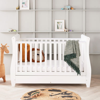 Babymore Stella 3 Piece Nursery Furniture Set – White