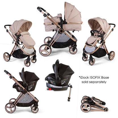 Push Me Pace i 3 in 1 Travel System - Latte