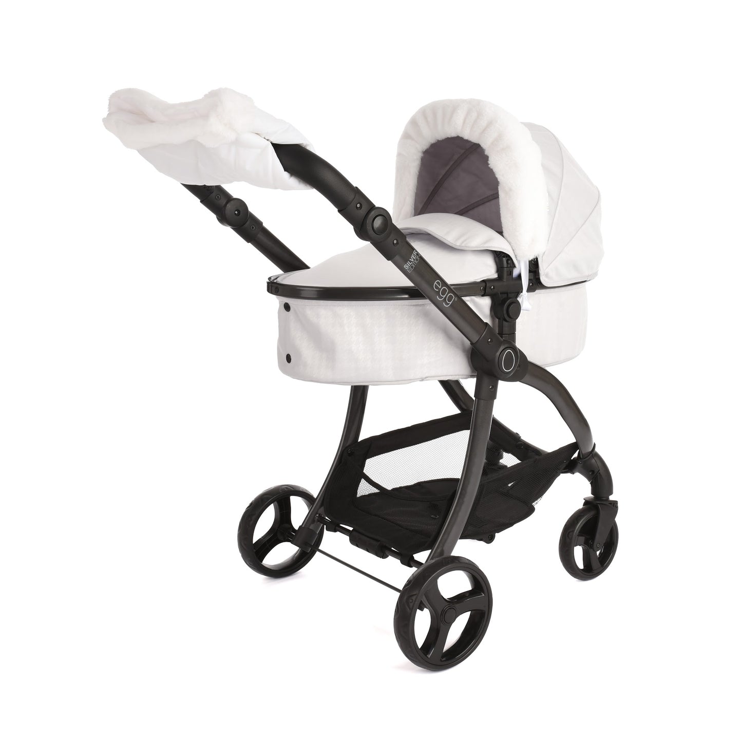 NEW EGG® DOLLS PRAM - HOUNDSTOOTH SILVER