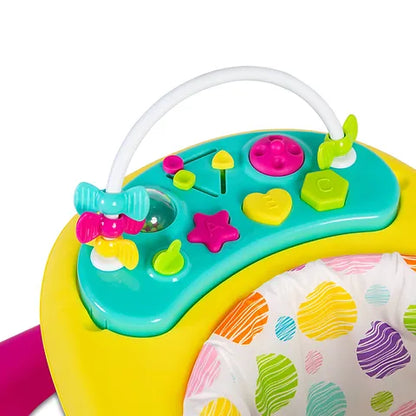 Baby Go Round Kiddo Walker and Push Along Combined - Pink