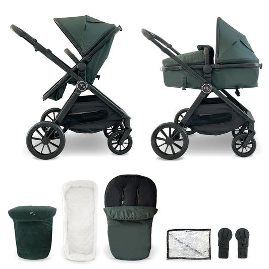 My Babiie MB220 2-in-1 Pramette - Forest Green